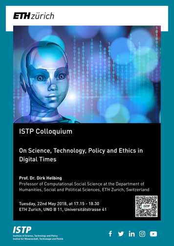 Enlarged view: Colloquium flyer for the Prof. Dr. Dirk Helbing talk