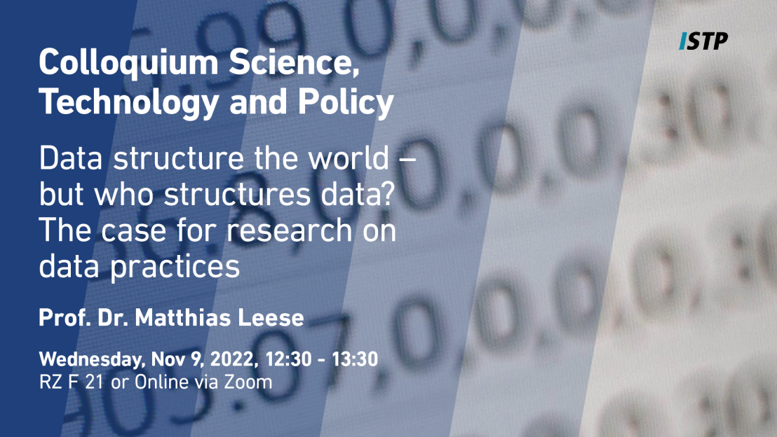 Enlarged view: Colloquium: Matthias Leese