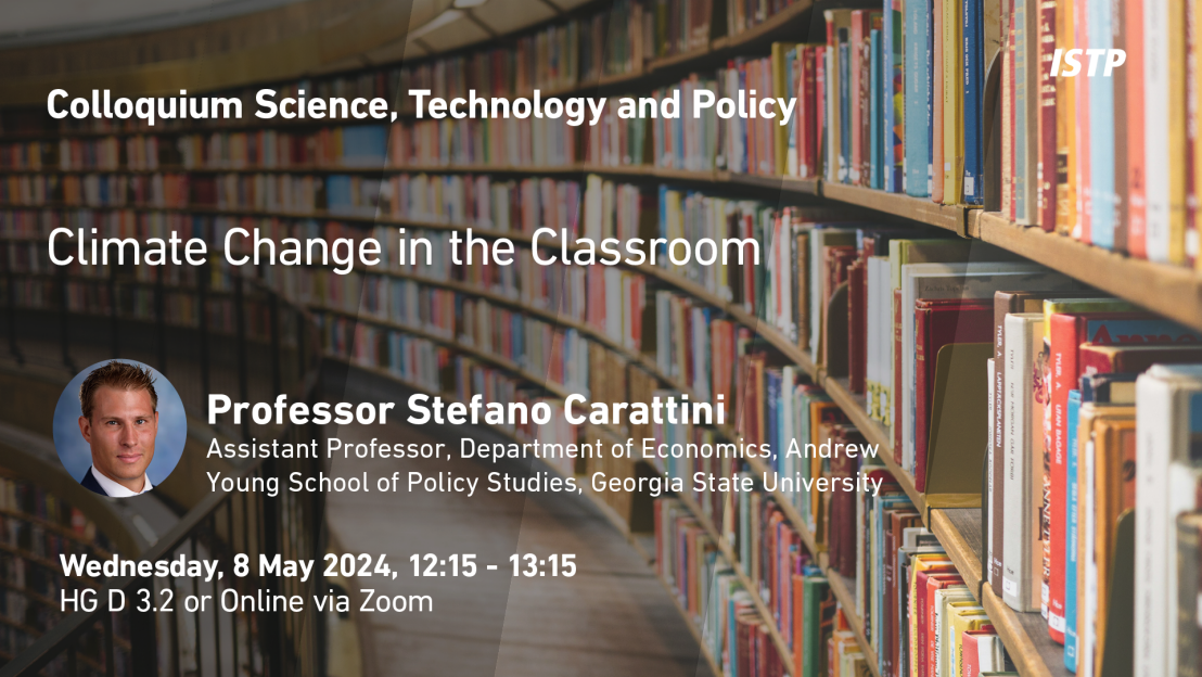 Enlarged view: Colloquium: Stefano Carattini