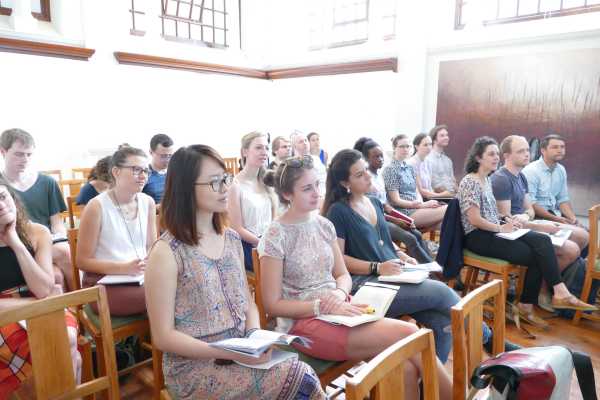 Students attending the mini-conference in Cape Town, South Africa