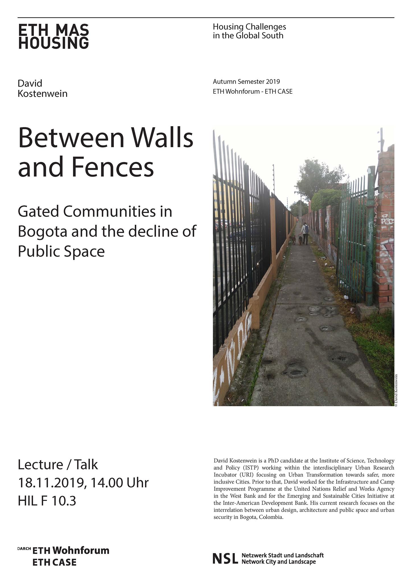 Enlarged view: Poster ETH MAS Housing Between Walls and Fences 