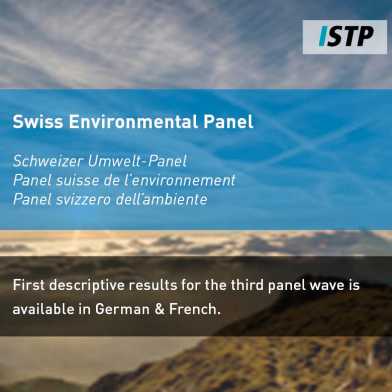 Swiss Environmental Panel: Third Panel Wave