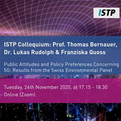 Colloquium: Prof. Thomas Bernauer, Dr. Lukas Rudolph & Franziska Quoss