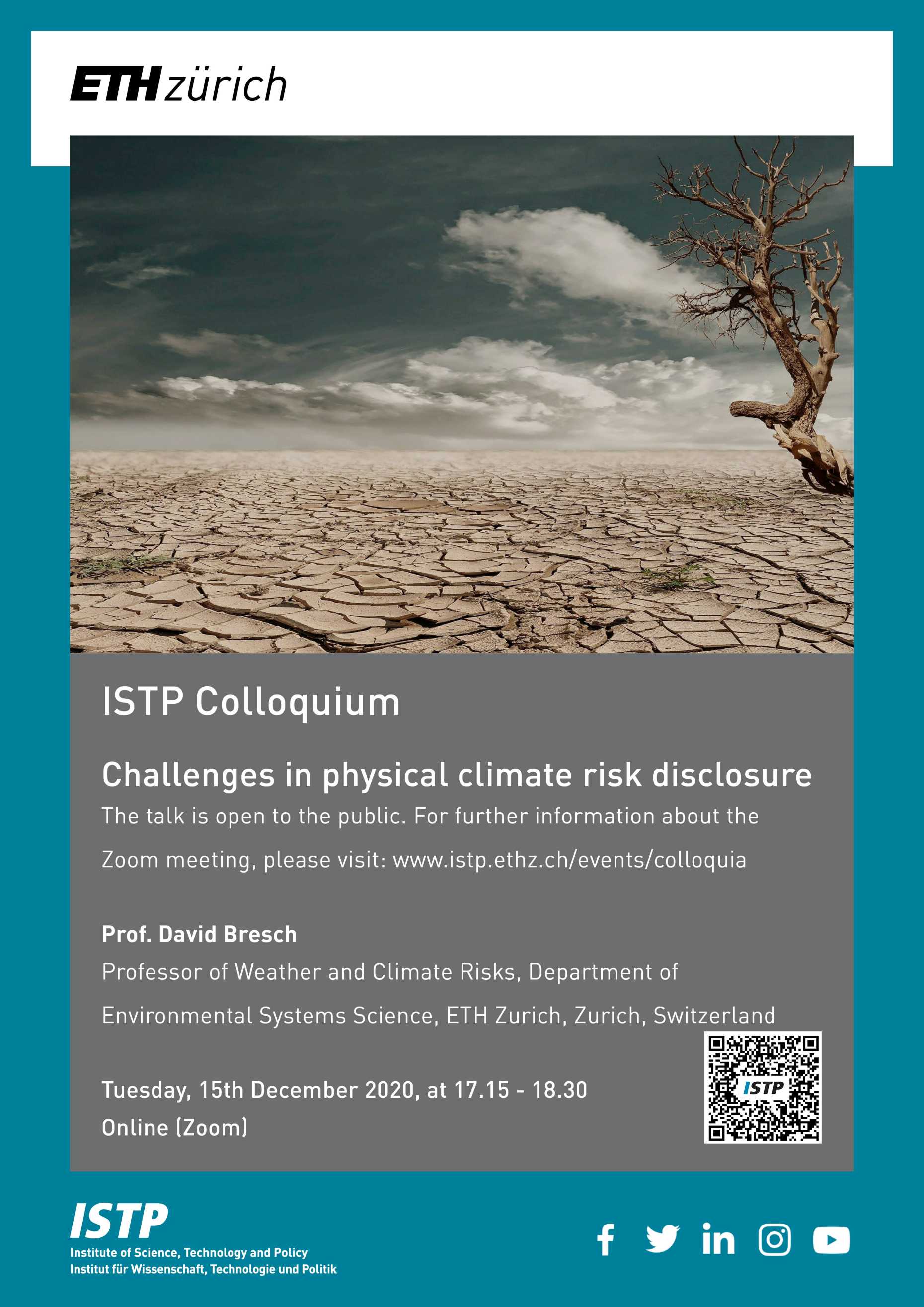 ISTP Colloquium: Challenges in physical climate risk disclosure