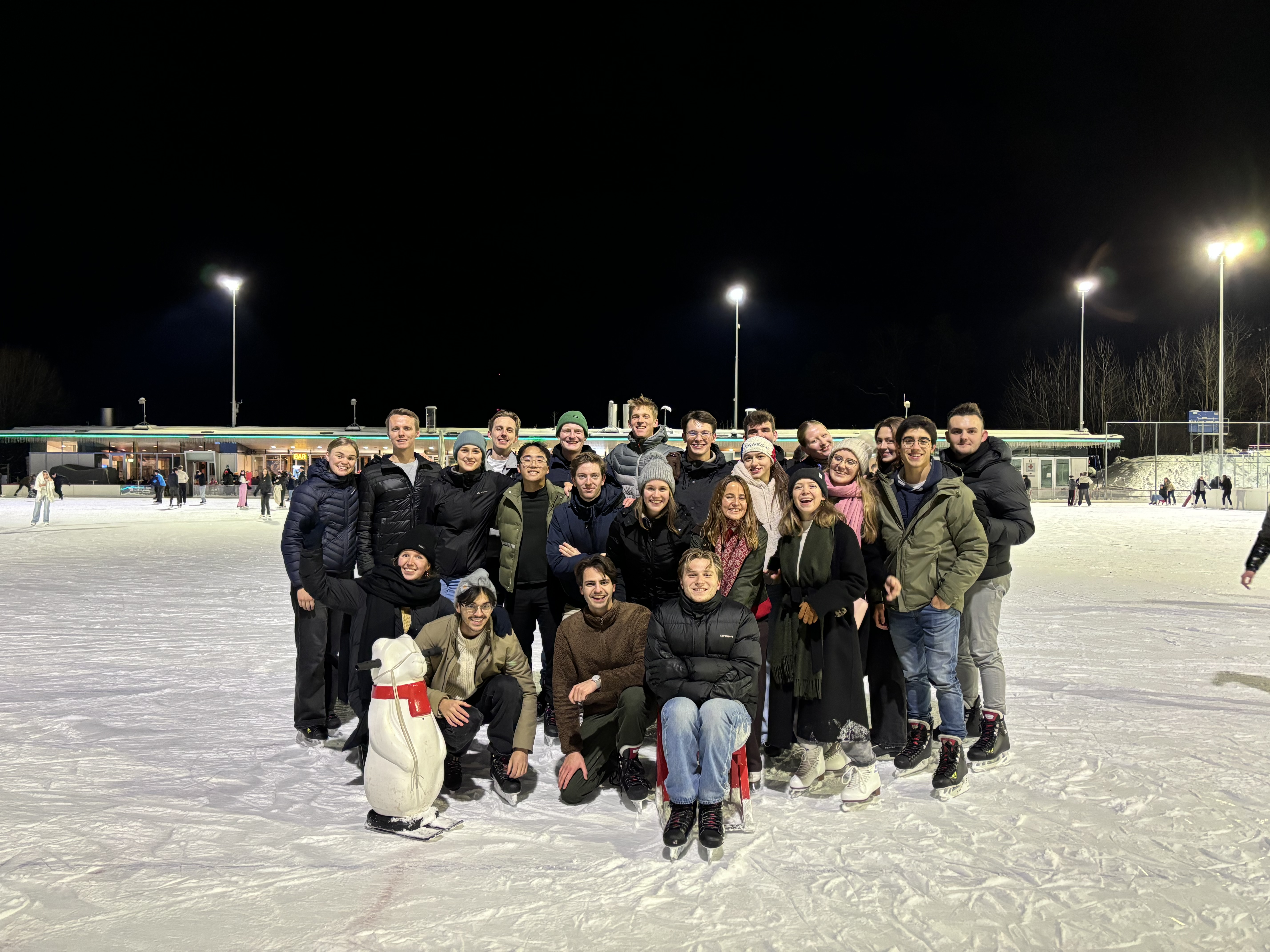 Group ice-skating event