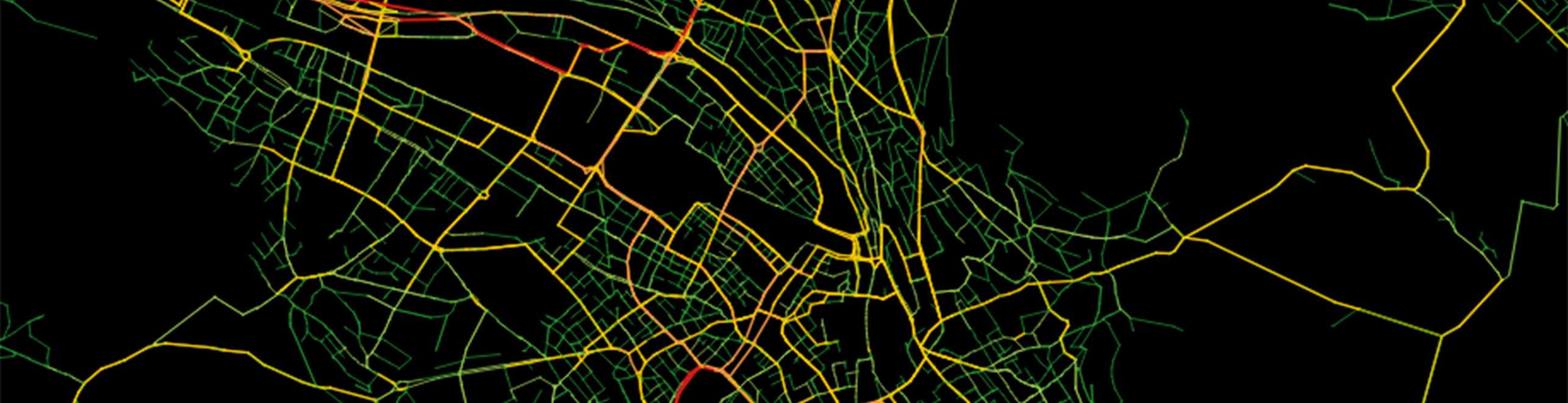 Traffic flow simulation in the city center of Zurich 